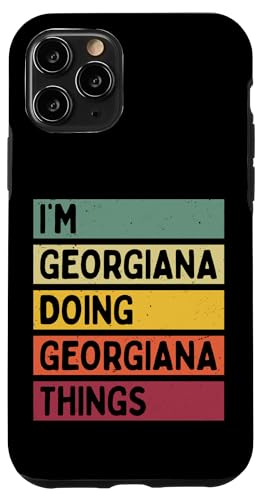 I'm Georgiana Doing Georgiana Things �ʔ����J�X�^���l�[�� �X�}�z�P�[�X iPhone 11 Pro �p