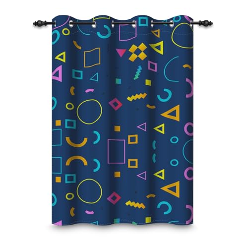 Chambre d'enfant gaie et paisible avec ce rideau occultant géométrique