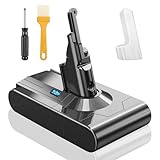 OHZHAO 7200mAh Upgraded Designed 21.6V for Dyson V8 Battery Replacement, High Endurance Li-ion V8 Battery Compatible with Dyson V8 Animal/Motorhead/Absolute/Fluffy/SV10 Carbon Fiber Vacuum Cleaner
