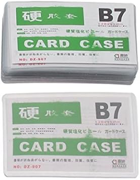 Amazon Co Jp プラスチックb7名クレジットカードスリーブプロテクターホルダーケース10個入りのクリア 文房具 オフィス用品