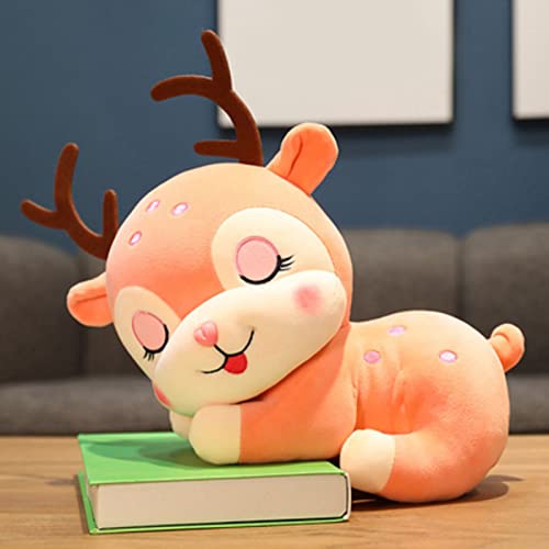 YOZUMD oneca de pelúcia de cervo Sika 20/30/40 cm, brinquedo de boneca de pelúcia pequeno e médio de