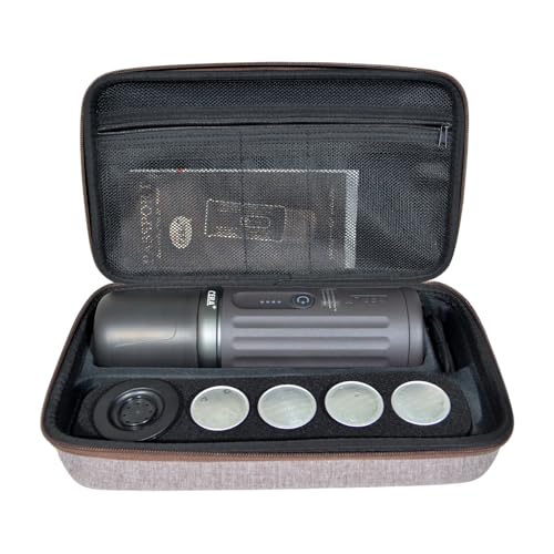 Image of CERA+ Travel Case for Portable Coffee Makers - Waterproof Hard Shell Storage Bag with Carry Handle, Fits PCM03, PCM03S, PCM04A - Protective, Compact & Lightweight for Travel, Camping, Office