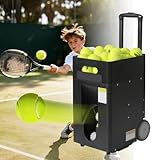 SENODON Best Tennis Ball Machine, Adjustable Speed and Angle, 60km/h (37.3mph), Tennis Machine for Ball Kids, APP & Remote-Controlled, 50 Ball Capacity, Great for Training Adults, Children