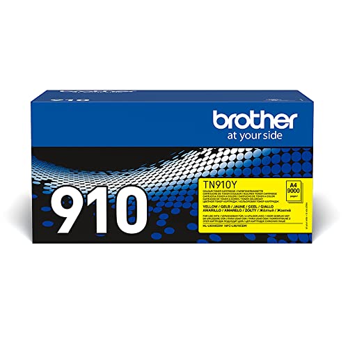 Toner Brother TN910Y jaune ultra jumbo original pour imprimante