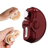 2025 New Electric Nail Clippers, 3 in 1 Electric Polishing Automatic Nail Clippers for Seniors, Electric Nail Trimmer for Fingers and Toes Adults with 2 Adjustable Speeds for Senior Adults (Red)