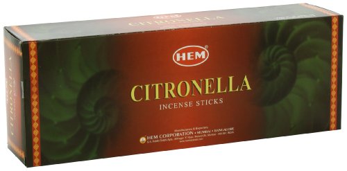 Hem Lot de 4 paquets de 120 bâtons d'encens à la citronnelle