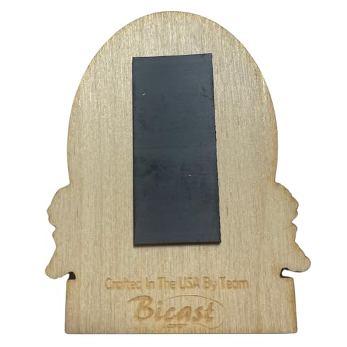 Imán de Madera Bailarina Hula Hawaiiana 2.5" x 3.5" miniatura 2