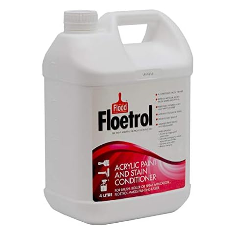 Flood Floetrol 4L Acrylic Paint & Stain Conditioner Painting Additive 4 Litre Cover