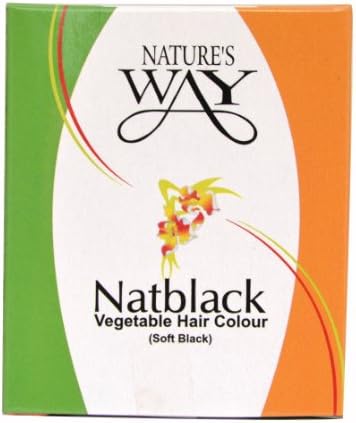 Natures Way NATBLACK (Vegetable Black Hair Colour) 24 packs x 20 grams