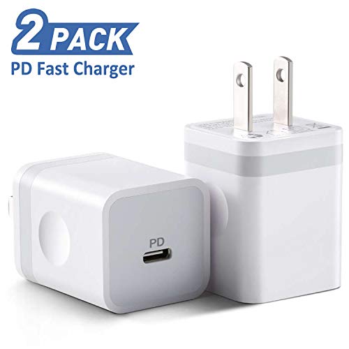 ARCCRA iPhone 12 Fast Charger, 20W USB C PD Charger Block Power Adapter for iPhone 12 Mini/12 Pro Max and More (2-Pack)