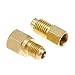 Aupoko R12 R22 to R134a Adapters, R134A Refrigerant Tank/Vacuum Pump Port Connection Adapters - 1/4" Flare Female x 1/2" Acme Male - Refrigeration Handling Charging Tool