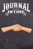 Journal Intime: Ligné - format 15,24 x 22,86 cm - Avec emplacements pour des Photos, Stickers ou Dessins - 160 pages - Motif: Serre la Main