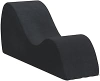 Vista 5 de BEDIA Tumbona curvada para yoga, estiramiento, relajación y más (lino gris oscuro)