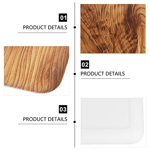 Stobaza Fruit Dish Food Vanity Wood Coffee Color Rectangular Jewelry Decoration Storage Tea Grain Desk Dinner Serving Plate Table For Home Hotel Platters Desktop Platter Dishes Cuake #TOP5