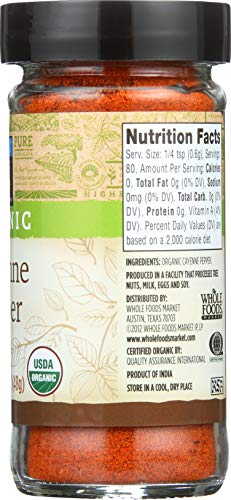 365 By Whole Foods Market, Pepper Cayenne Organic, 1.69 Ounce #TOP2
