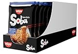 Nissin Noodles Soba Bag – Yakitori Chicken, 9er Pack, Wok Style Instant-Nudeln japanischer Art, mit Würzsauce, Hähnchen & Gemüse, schnell im Becher zubereitet, asiatisches Essen (9 x 110 g)