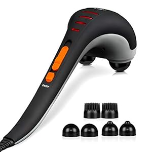 Handheld Neck Back Massager MG400 Deep Tissue Percussion Massage for Shoulder, Leg, Foot, Muscles, Electric Double Head Full Body Massagers