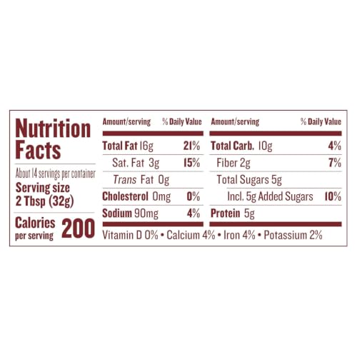 Image of Justin's Classic Almond Butter, Only Two Ingredients, No Stir, Gluten-free, Non-GMO, Keto-friendly, Responsibly Sourced, 16 Ounce Jar, Pack of 1