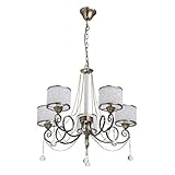 Eleganter 5 flammige Kronleuchter kann im Wohnzimmer aber auch im Schlafzimmer für eine angenehm warme Beleuchtung sorgen