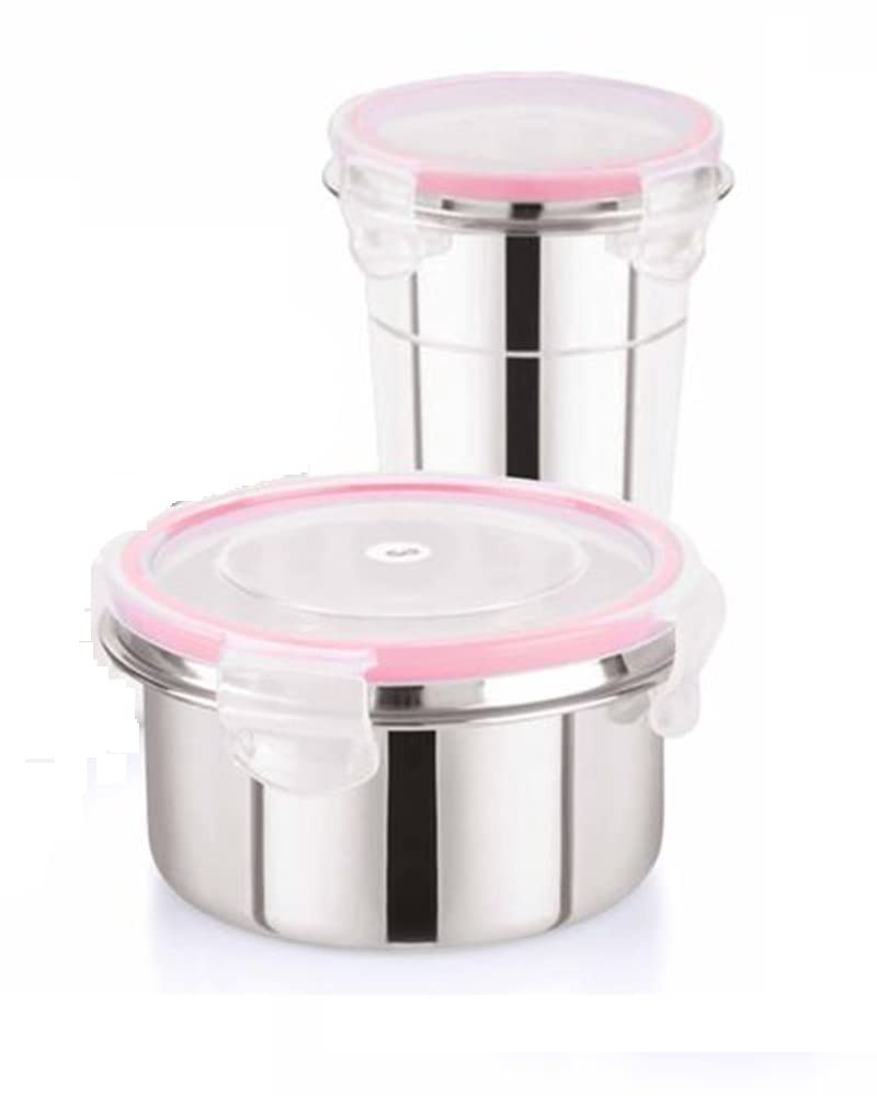See full amazon price history chart for ELEXIQ Leak Proof Click and Seal Lock Stainless Steel Storage/Air Tight Tiffin Container/Lunch Container with lid (400+350ml) ELEXIQ Leak Proof Click and Seal Lock Stainless Steel Storage/Air Tight Tiffin Container/Lunch Container with lid (400+350ml) (B09STBSKXM) Amazon Price History, Amazon Price Tracker