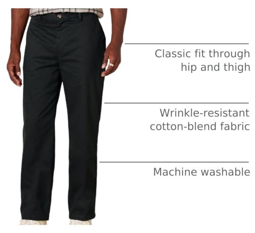 Image of Amazon Essentials Men's Classic-Fit Wrinkle-Resistant Flat-Front Chino Pant (Available in Big & Tall)