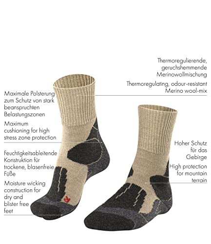 FALKE Men's TK1 Adventure Hiking Socks, Crew, Quick Dry Merino Wool, 1 Pair4