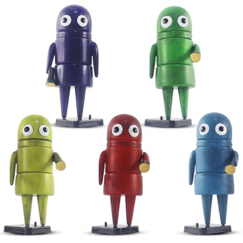 JhavexToy New Mailbox Man Action Figures,Set Da 5 Giocattoli Colorati Per Bambini, New Mailbox Man Sicuri E Resistenti,Perfetti Come Regali Di Natale Per Ragazzi E Ragazze Appassionati Di Giochi.