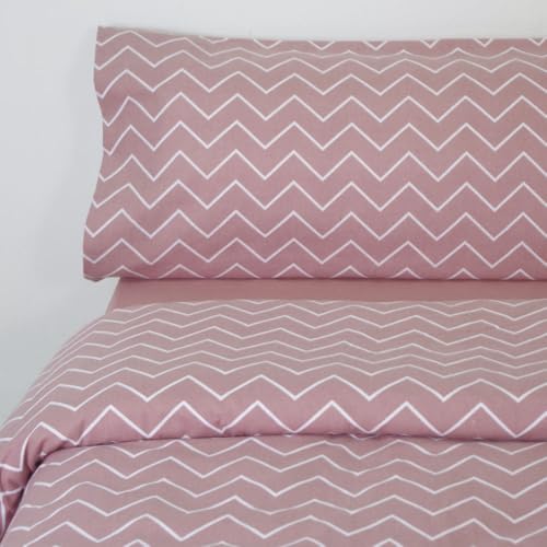 10XDIEZ Funda nórdica Franela zig Zag Siena (Siena - Cama de 150cm)