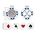 PINMEI Golf Ball Marker Golf Poker Chips Gifts Sets (Blue 4)