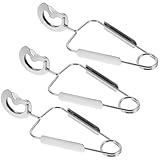 BESPORTBLE Edelstahl Schneckenzange mit Federdruckgriff Einhand Food Serving Clip für Schnecken und Meeresfrüchte Multifunktionale Küchen Servierzange für Obst und Salat