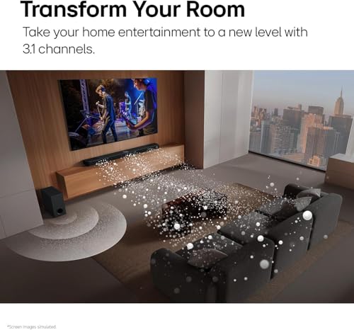 Image of LG 55-Inch Class UT75 Series LED Smart TV 4K Processor Flat Screen with Magic Remote AI-Powered with Alexa Built-in (55UT7570PUB, 2024),LG 3.1 ch. Sound Bar with Dolby Audio
