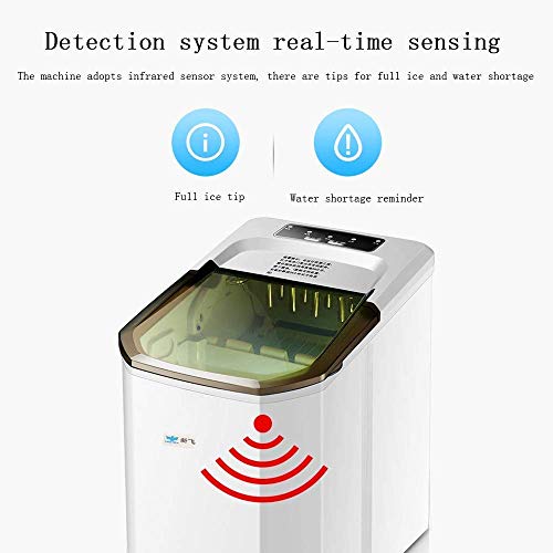 LLSS Mini Kleine automatische Eismaschine, Haushalt Gewerbe Dual-Use 10KG EIS Volumen 9 Eismaschine – Bild 4