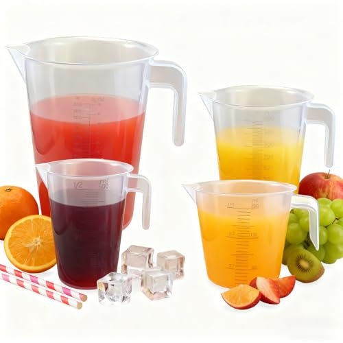 Set de vasos medidores 3 piezas plástico BPA Free miniatura 3