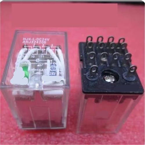 Relais 24V HJ4-L-DC24V interrupteur 14 broches 5A pour armoire domotique et automates