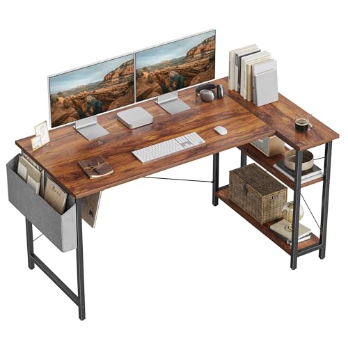 CubiCubi L Shaped Desk, 55' Computer Table with...