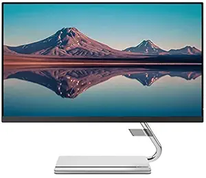 Lenovo Q-Series 24 Inch (60.5Cm) 1920x1080 Pixels FHD IPS Monitor | Height Adjustment, 2X3W Speakers, 75Hz, AMD FreeSync, HDMI, DP, Smart Display Customization, Raven Black
