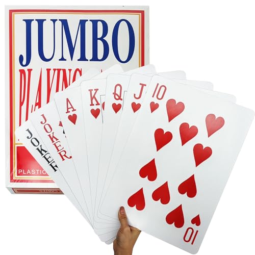 Juego de Cartas Poker Gigante 10.2x14.5 Pulgadas
