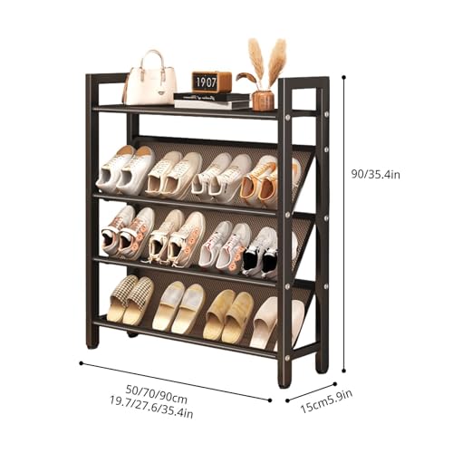 Organisateur de rangement pour chaussures entrée et derrière de porte meuble gain de place