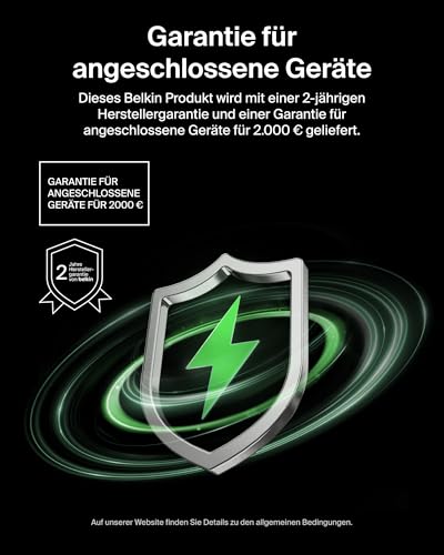 Belkin 3-Port USB C Ladegerät, 70W, GaN-Ladegerät, inkl. Stecker für USA/GB/EU, 2 USB-C-Anschlüsse, 1 USB-A-Anschluss, Schnellladegerät für MacBook, iPhone, iPad Pro, Samsung Galaxy, Pixel usw. – Weiß