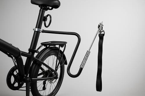 Führhalter Abstandhalter Expander Fahrradhalter Fahrradleine Hund Biker Set Fahrrad Hundeleine - Stahl Silber/schwarz/Nylon - ca. 125 cm - Schnellbefestigungsmechanismus - inkl. Befestigungsmaterial