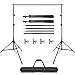 TeqHome Backdrop Stand, Backdrop Stand for Parties 10ft Adjustable Photo Background Support Kit