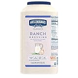 Hellmann's Classics Ranch Salad Dressing Jug Gluten Free, No Artificial Flavors, Colors, added MSG or High Fructose Corn Syrup, 1 gallon, Pack of 4