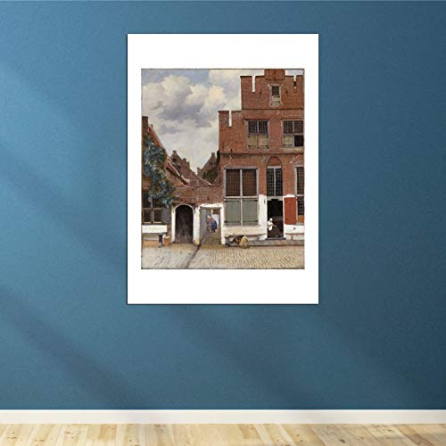 Johannes Vermeer bâtiment impression d'art encadrée extra large