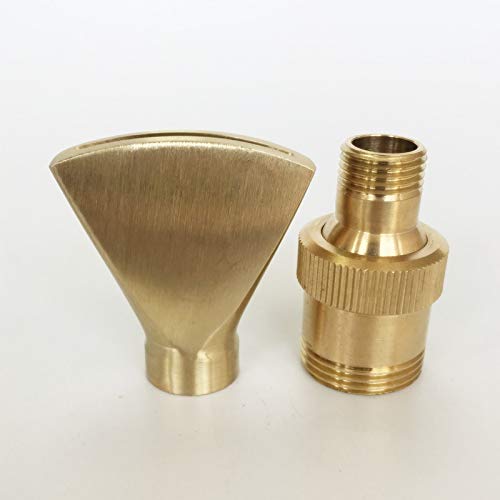 1/2" DN15 3/4" DN20 Brass Duck Tail Jet Fountain Nozzles Beperk waaiervormig Fountain Head Accessoires voor fonteinfonteinen in de tuin - Image 6