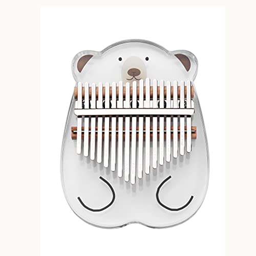 YWSZJ 17 Llaves de Cristal Thumb Piano Lindo acrílico sintonización Martillo para niños Adultos Principiantes Cover