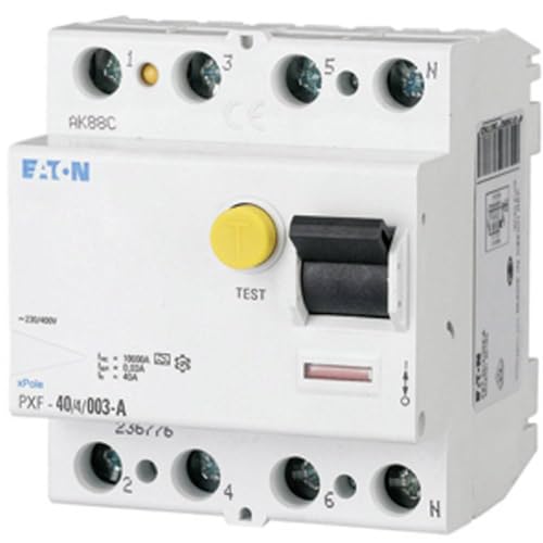 Eaton 236776 RCD FI CIRCUIS-DISKER Moeller, 4 broches, 40A