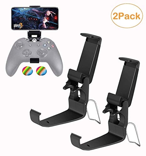 2 Pack Xbox One Controller Phone Clip, Foldable Mobile Phone Holder Mount Clamp