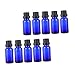 FRCOLOR 12pcs Glass Bottles Large Dropper Hole for Travel and Beauty Liquids Portable Storage for Essential Oils Perfumes