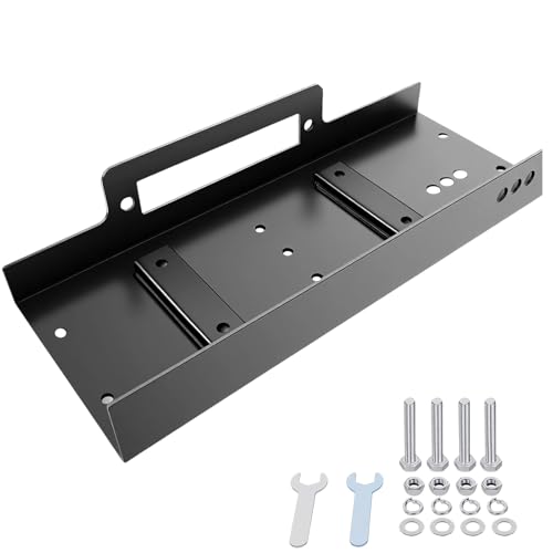 Tekstap Winch Mounting Plate for 15000-20000 LBS Heavy Duty Winch 10 x 4.5 Raised Bolt Pattern Compatible with Truck/SUV/Trailer