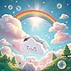 Desktop-Klebebandabroller Dekorativer Cartoon-Wolke-Klebebandschneider Mit Regenbogenband Cartoon-Wolke Schreibtisch-Briefpapier-Zubehör Für Büro Schule Büromaterial
